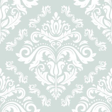 Dikişsiz vektör damask deseni
