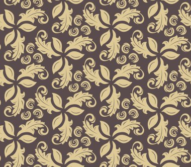 Çiçeksiz Kusursuz Vektör Deseni