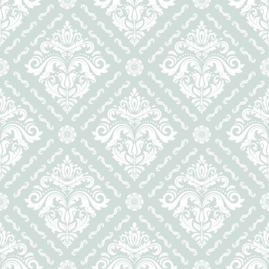 Dikişsiz vektör damask deseni