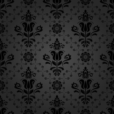 Dikişsiz vektör damask deseni