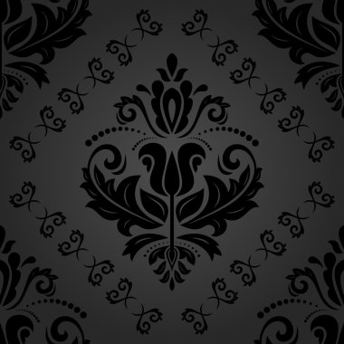 Dikişsiz vektör damask deseni