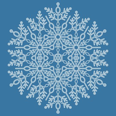 Yuvarlak kar tanesi güzel