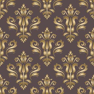 3B elementlerle Kusursuz Vektör Doğulu Desen