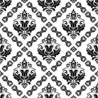 Dikişsiz damask vektör arka plan