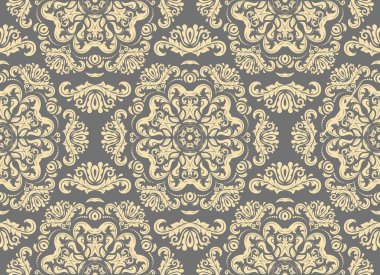 Dikişsiz damask vektör arka plan
