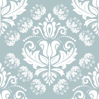 Dikişsiz damask vektör arka plan