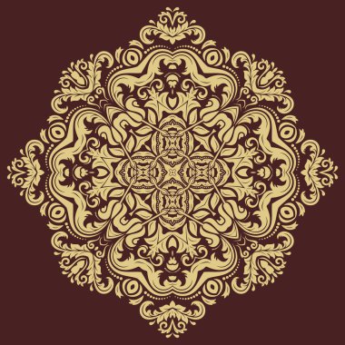 Doğulu Soyut Vektör Deseni