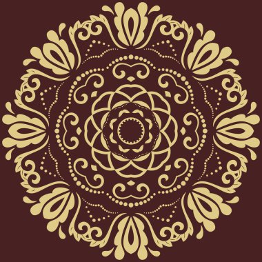 Doğulu Soyut Vektör Deseni