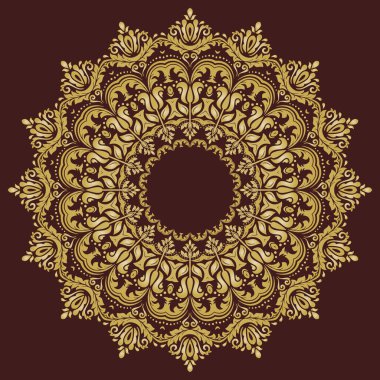 Doğulu Soyut Vektör Deseni