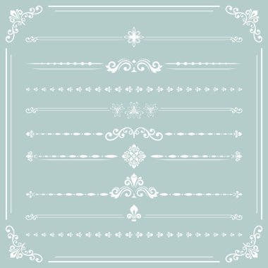 Vektör Yatay Desenler Kümesi