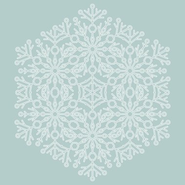 Vektör Yuvarlak Kar Tanesi