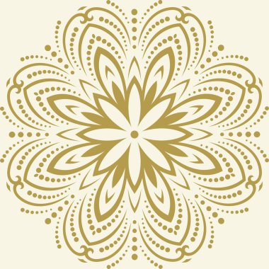 Doğulu Soyut Vektör Deseni