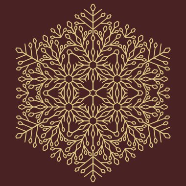 Vektör Yuvarlak Kar Tanesi