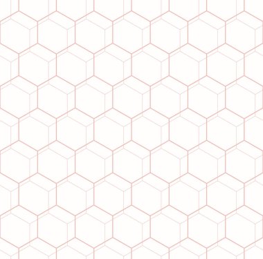 Altıgen Şekilli Kusursuz Vektör Soyut Deseni