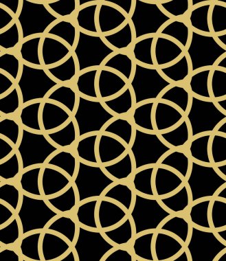 Geometrik Kusursuz Vektör İnce Şablon. Klasik Süs