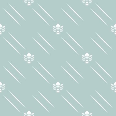 Birkaç Kraliyet Zambağı ile Kusursuz Vektör Deseni