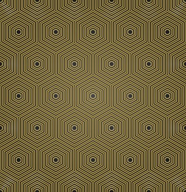 Altıgen Şekilli Kusursuz Vektör Soyut Deseni