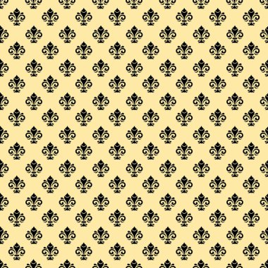 Birkaç Kraliyet Zambağı ile Kusursuz Vektör Deseni
