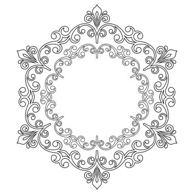 Çeşitli Arabesk 'lerle Klasik Vektör Güzel Desen