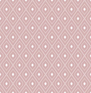 Noktalı Rhombuslarla Kusursuz Geometrik Vektör Deseni