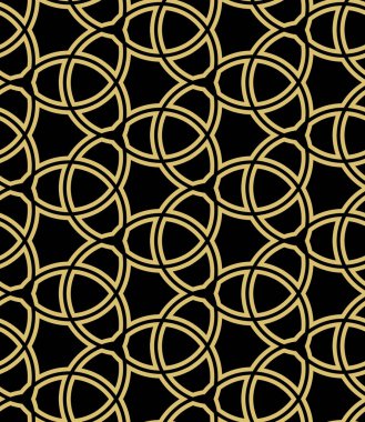 Geometrik Kusursuz Vektör İnce Şablon. Klasik Süs