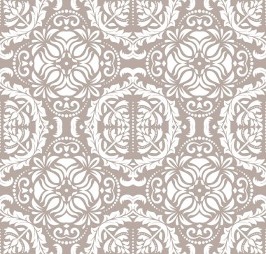 Arabesk ile Klasik Kusursuz Vektör Güzel Desen