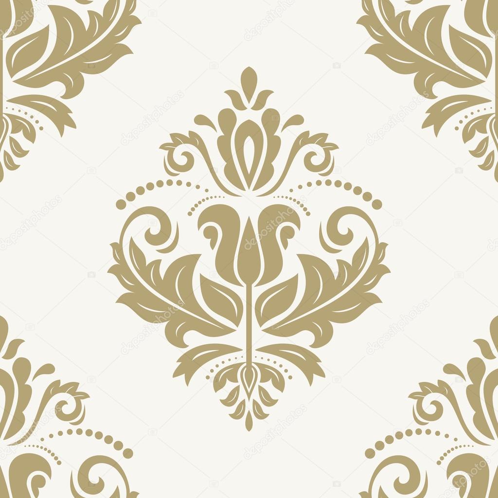 Orient Seamless Vector Pattern. Abstract Background