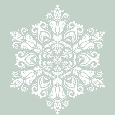 vektör süs yuvarlak dantel şark