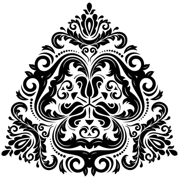 Oriente vector ornamental encaje redondo — Vector de stock