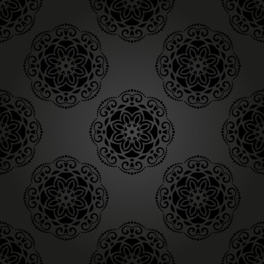 damasko sorunsuz vektör desen. arka plan şark