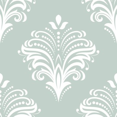 damasko sorunsuz vektör desen. arka plan şark