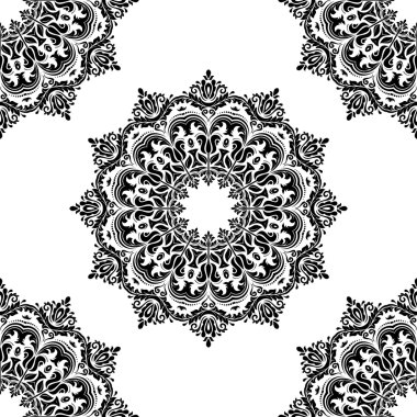 damasko sorunsuz vektör desen. arka plan şark