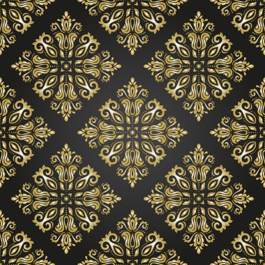 damasko sorunsuz vektör desen. arka plan şark
