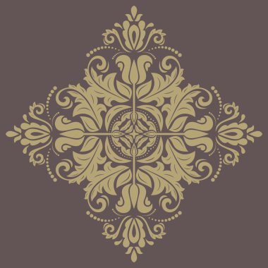 vektör süs yuvarlak dantel şark