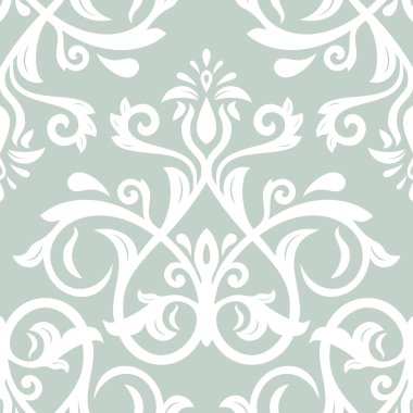 damasko sorunsuz vektör desen. arka plan şark