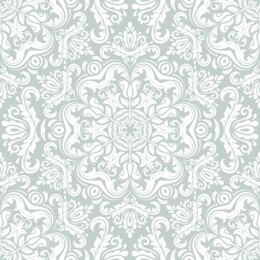 damasko sorunsuz vektör desen. arka plan şark