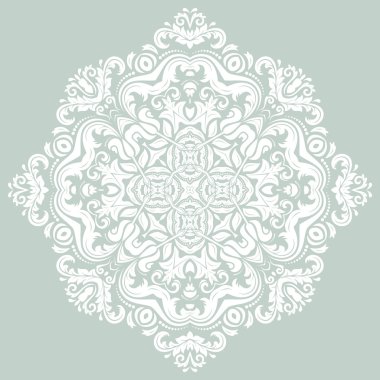 Dekoratif yuvarlak dantel şark