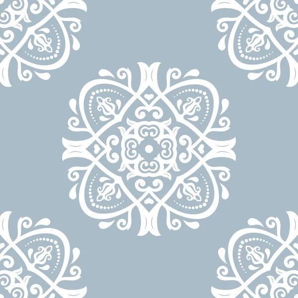 Damask Seamless Vector Pattern. Orient Background — Stock Vector