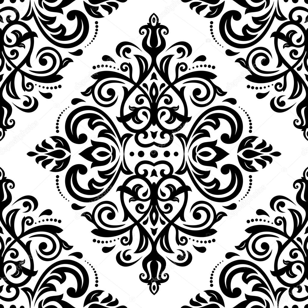 Orient Seamless Vector Pattern. Abstract Background