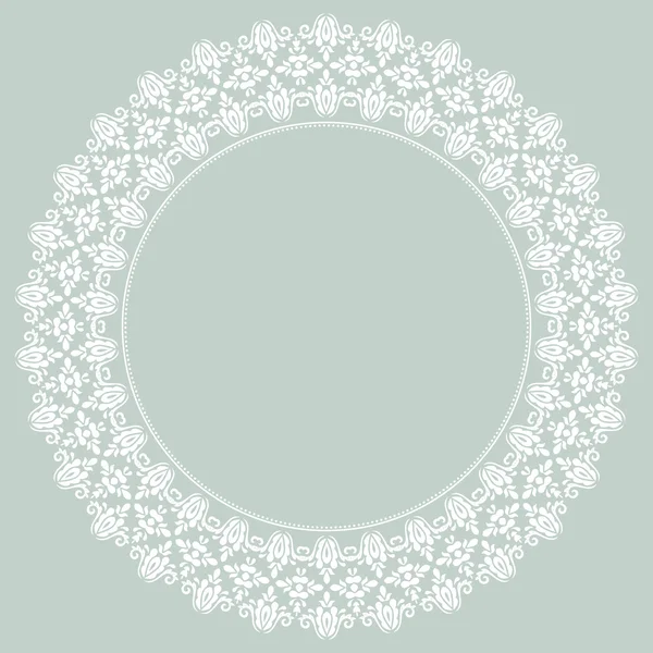 Damasco Vector Pattern. Orientar ornamento de luz —  Vetores de Stock