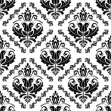damasko sorunsuz vektör desen. arka plan şark