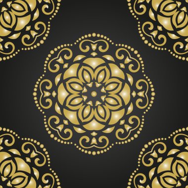 şark sorunsuz vektör desen. arka plan