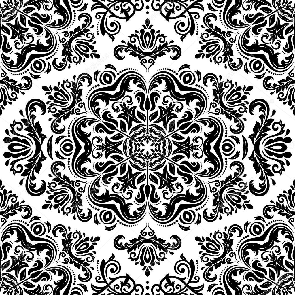 Orient Seamless Vector Pattern. Abstract Background