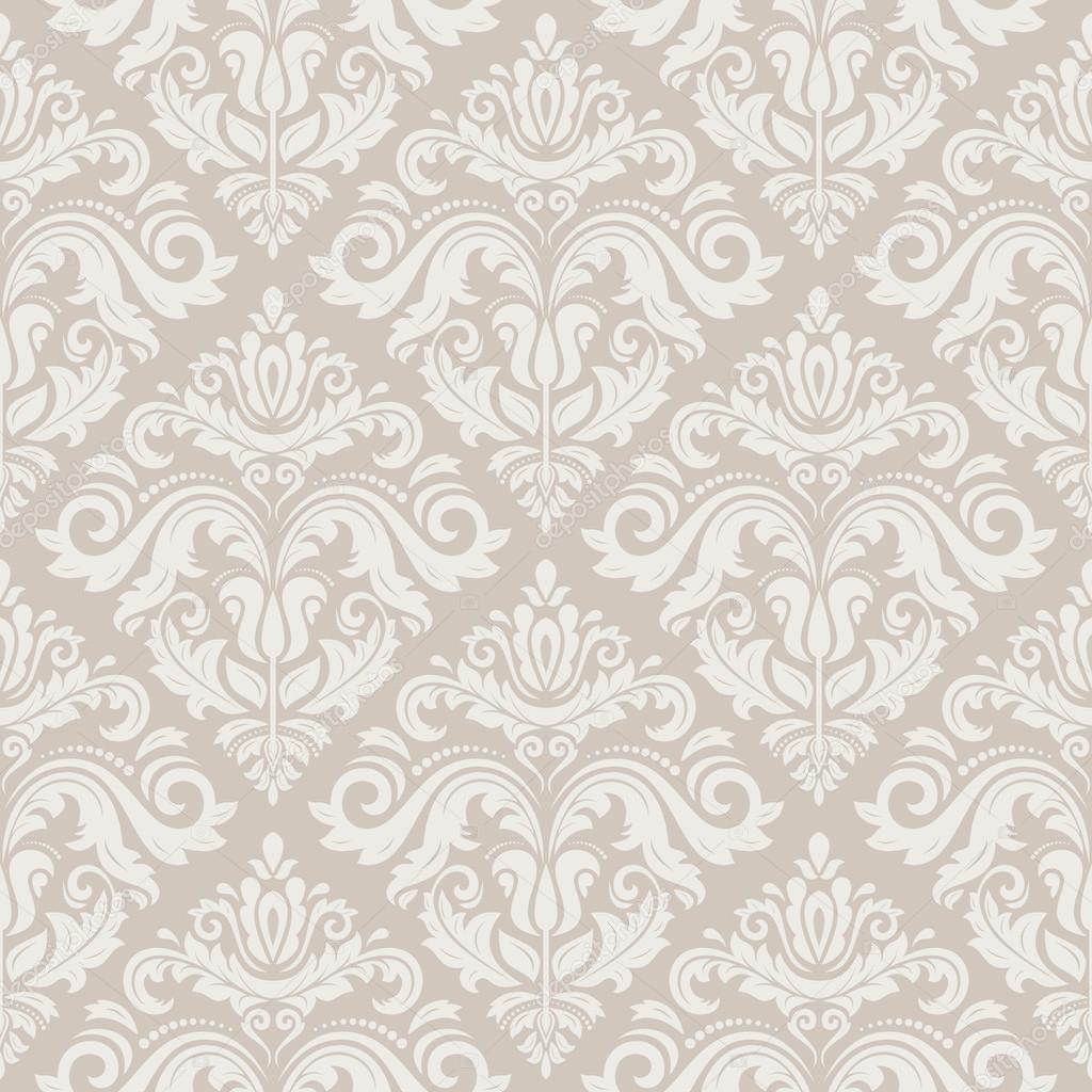 Damask Seamless Vector Pattern. Orient Background