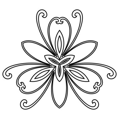 çiçek vektör desen. arka plan şark