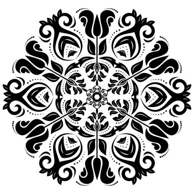 Çiçek desenli. Şark arka plan