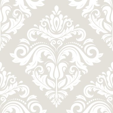 damasko sorunsuz vektör desen. arka plan şark