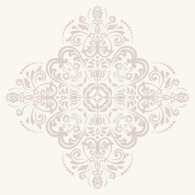 Şark vektör desen. Soyut pembe süsleme