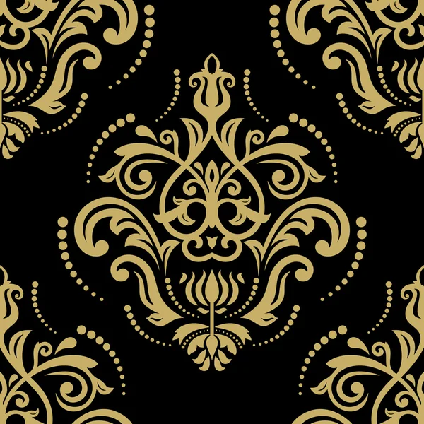Orient Seamless Vector Pattern. Fondo dorado abstracto — Vector de stock