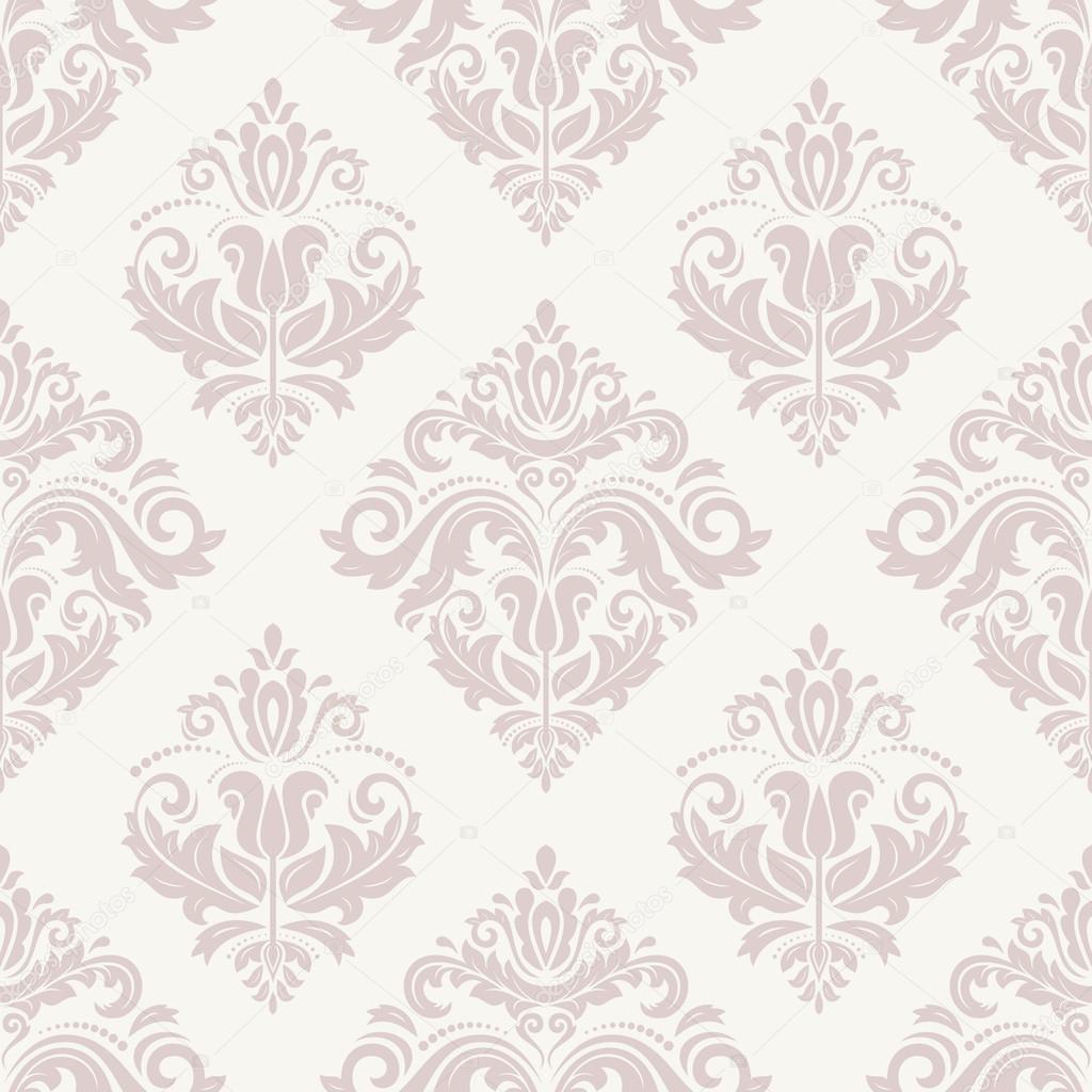 Orient Seamless Vector Pink Pattern. Abstract Background